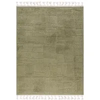 mazovia Teppich Grün Geometrisch - Wohnzimmer, Schlafzimmer, Esszimmer, Büro - Mittelflor Rechteckig Oeko-TEX® Zertifikat Retro - 140 x 200 cm