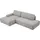 Home Affaire Eckcouch Cord 2-Sitzer Grau