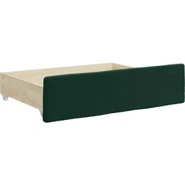 vidaXL Tagesbett Ausziehbar mit Schubladen Dunkelgrün 100x200 cm Samt