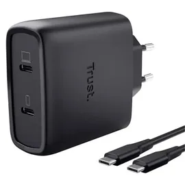 Trust Maxo USB-C-GaN-Ladegerät 65 W mit 2 Anschlüssen
