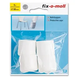 Rohrkappen rund 30mm weiß fix-o-moll