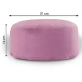 Yogakissen Bodenkissen rund H 14xø31 cm mit Buchweizenschalen Meditationskissen Sportkissen : lila - orchidee