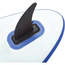 vidaXL Aufblasbares SUP-Board mit Segel Set Blau und Weiß