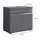 Vicco Waschbeckenunterschrank Fredd 60 x 56 cm Anthrazit Hochglanz