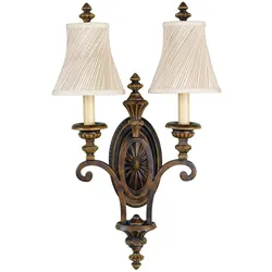 Drawing Room 2-flammige Wandleuchte - Walnuss - FE-DRAWING-ROOM2