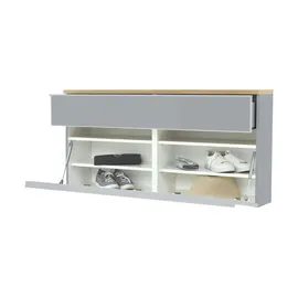 Möbel Kraft Hängeschrank VORTINA 120 x 61 x 31 cm Grau