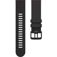 Polar Perforiertes Leder-Armband 22mm Schwarz-Rot M/L