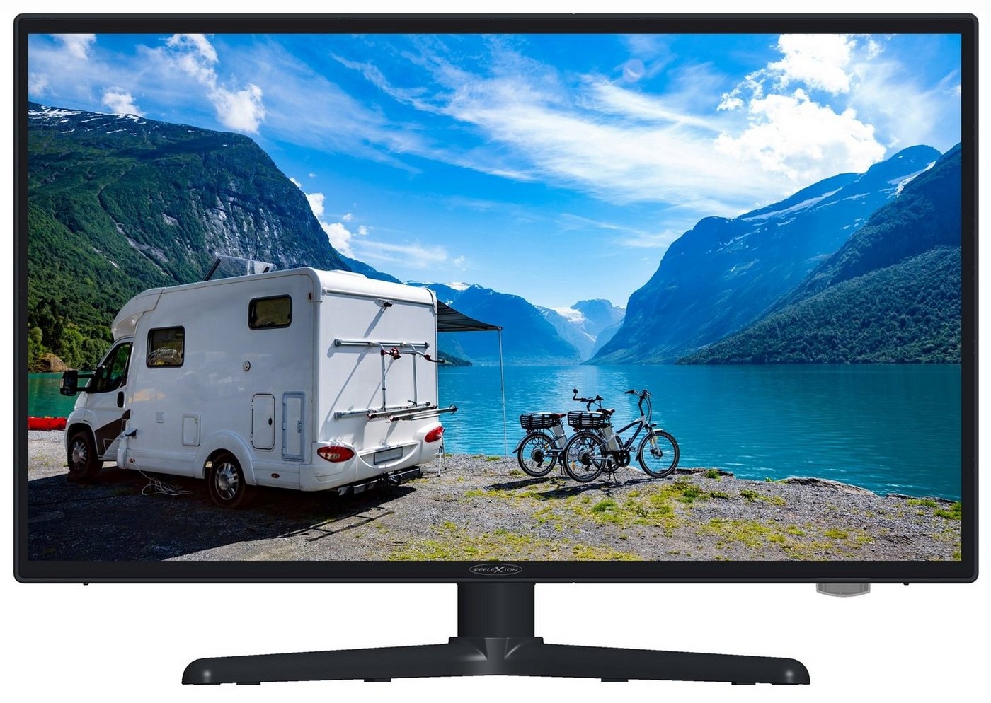 Reflexion LEDW220+ LED-Fernseher (55,00 cm/22 Zoll, Full HD, DC IN 12 Volt / 24 Volt, Netzteil 230 Volt, Wohnmobil, Camping) schwarz