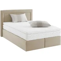 Westfalia Schlafkomfort Boxspringbett, beige, B:155cm L:210cm, WESTFALIA SCHLAFKOMFORT, Komplettbetten,
