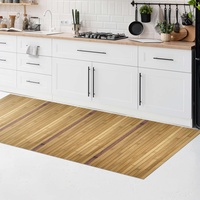 CosìCasa Bambusteppich für die Küche aus Naturholz, umweltfreundlich, vielseitig, rutschfest, waschbar, perfekter Badezimmerteppich, Küchenläufer oder Teppich für den Eingangsbereich, 50 x 75 cm,