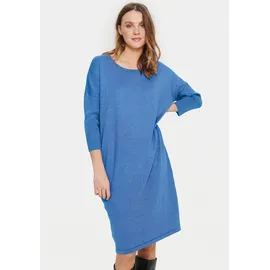 St Tropez Sommerkleid »MilaSZ R-N Dress«, mit 3/4 Ärmel, Gr. S (36) - N-Gr, Dutch Blue Melange, , 54454468-S N-Gr