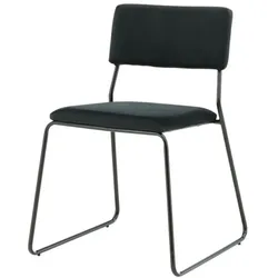 Kenth Esszimmerstuhl Velour schwarz.