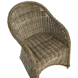 Beliani Gartenmöbel Set 5-tlg. Grau/Beige/Weiß/Braun