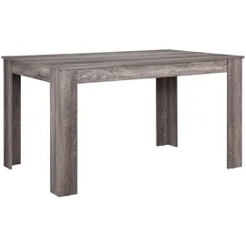 [en.casa] Esstisch Anita (140 x 90 x 77 cm, Eiche antik / creme