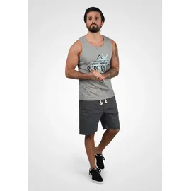 Indicode Chinoshorts INDICODE "Chinoshorts IDAbbey", Herren, Gr. XL, N-Gr, grau (dunkelgrau), Obermaterial: 98% Baumwolle CO. 2% Elasthan EL., Hosen Chinoshorts