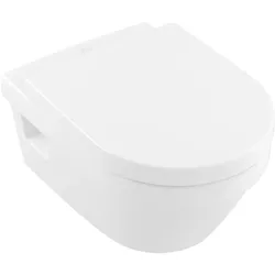 Villeroy & Boch Tiefspül-WC spülrandlos Archite 370x530mm Oval Weiß Alpin AntiBac C+