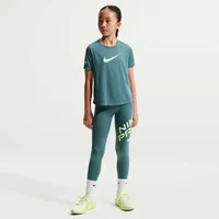 Nike G NP DF SS TOP HBR VNR Mineral Slate/Lt Liquid Lime L