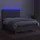vidaXL Boxspringbett mit Matratze & LED Hellgrau 140x200 cm Stoff