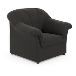 Sessel DOMO COLLECTION "Pegnitz zeitlos, elegante Armlehnen, komfortabel", braun (espresso), B:105cm H:82cm T:82cm, 92% Polyester, 8% Nylon, Sessel, Polstersessel