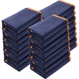Vevor 12x Umzugsdecken 2032x1829mm Möbeldecken Vliesstoff + recycelte Baumwolle Lagerdecken Umzug Packdecken Transport-Decken Möbelpackdecken Verpackungsdecken zum Schutz für Möbel