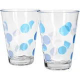 Brunner Trinkglasset Baloons, blau 2er-Set, 350 ml