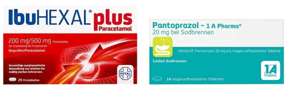 Ibuhexal Plus Paracetamol 20 stk + Pantoprazol 20mg 14 stk