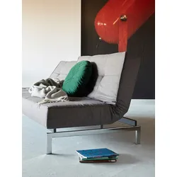 Klappsofa Splitback Innovation Living Bezug dunkelgrau, Designer Per Weiss, 79x210x90 cm