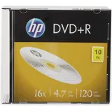 HP DVD+R 4.7GB, 16x, 10er Slimcase