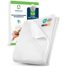 Sensalou Matratzenschoner wasserdicht 100 x 200 cm weiß
