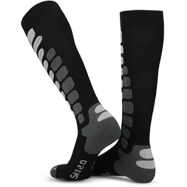 Lenz Skiing 2.0 Socken anthrazit/grau 35-38