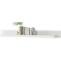 Furn.design Wandboard weiß Hochglanz Wandregal 200 x 20 cm