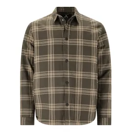Whistler Fleeceshirt "Hobbis", Herren, Gr. L, braun, 60% Baumwolle, 40% Polyester, gestreift, unifarben, normal, ohne Ausschnitt, Shirts, mit zwei praktische Seitentaschen