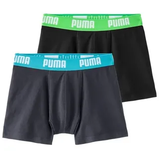 PUMA Boxer (Packung, 2er-Pack) mit Logo Webbund blau|grau|grün|schwarz 158/164