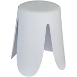 Wenko Badhocker Comiso Duschhocker weiß Ø 44,5 cm x 46 cm, belastbar bis 180 kg, mit rutschsicheren Füßen