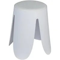 Wenko Badhocker Comiso Duschhocker weiß Ø 44,5 cm x 46 cm, belastbar bis 180 kg, mit rutschsicheren Füßen