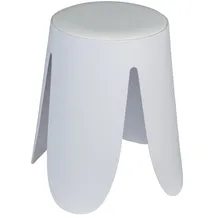 Wenko Badhocker Comiso Duschhocker weiß Ø 44,5 cm x 46 cm, belastbar bis 180 kg, mit rutschsicheren Füßen