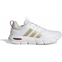 adidas Damen Cloudfoam Flex Elastic Laces Shoes, FTWR White/Cyber met./Crystal White, 41