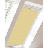 sunlines Dachfensterplissee »StartUp Style Crepe«, Lichtschutz, verspannt, mit Führungsschienen gelb