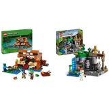 LEGO Minecraft Das Froschhaus, Spielzeug-Haus mit Figuren inkl. Zombie & Minecraft Das Skelettverlies, Set mit Höhlen, Skelettfiguren, feindlichen Kreaturen und Zubehör, Spielzeug für Kinder 21189