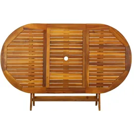 vidaXL Garten-Essgruppe 7-tlg. braun klappbar 41748