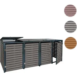 MCW Mülltonnenverkleidung K14 264 x 119 x 84 cm grau