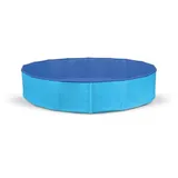 Record Hundepool – Material PVC – Maße: Ø 80 x H 20 cm – Farbe Blau – Spiel und Spaß – geräumig, stabil und langlebig – ausgestattet mit Ventil zum Entleeren