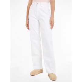 Tommy Hilfiger Damen Jeans Relaxed Straight High Waist, Weiß (Th Optic White), 27W/30L