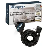 Kopp Verlängerungskabel Schwarz 5.00 m H05VV-F 3G 1,5 mm2