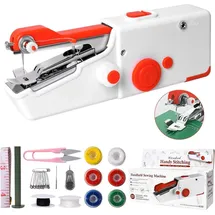 grid cool Handnähmaschine, Tragbare elektrische Mini-Nähmaschine für Anfänger und Erwachsene, Einfach zu Bedienen, Geeignet zum Nähen von Kleidung, für Familienreisen