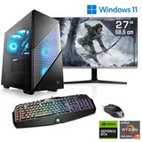 CSL Gaming PC, AMD Ryzen 7 7800X3D, 32 GB 1000 GB, SSD, GeForce RTX 4070, PC, Schwarz