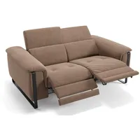 Sofanella 2-Sitzer Stoff VIENNA, Relaxsofa, Designsofa, Designer Couch, Italienisches Sofa, 2er Sofa braun