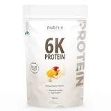 Nutri + Vegan 6K Proteinpulver Mango-Peach Pulver 1000 g