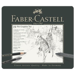 Faber-Castell Grafitstifte und Grafitkreiden mit Zubehör »PITT Graphite Set«