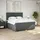 vidaXL Boxspringbett 180 x 200 cm Dunkelgrau